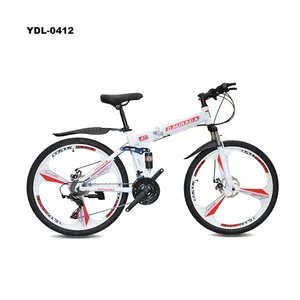 New Design 21 Speed Folding Mountain Bike 26 Inch Folding Bicycle Three Knives One Round Wheel MTB