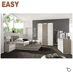 Muebles modernos de <span class=keywords><strong>Jordans</strong></span>, juegos de dormitorio de lujo para niñas, muebles para el hogar, juego de dormitorio de tamaño Queen KD, tablero de partículas de melamina de madera blanca - Product Image 2