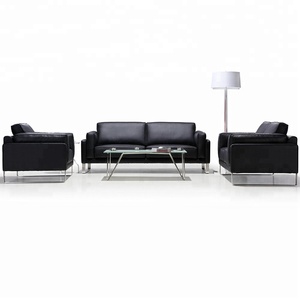 Conjunto de Sofás de Cuero de Diseño Moderno para Oficina, <span class=keywords><strong>Muebles</strong></span> de Oficina - Product Image 1