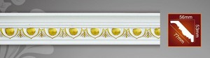 Moldura Decorativa de Pared de Poliuretano para Interiores - Product Image 2