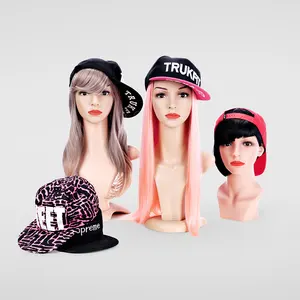 realistic mannequin heads and shoulder for hat display on sale