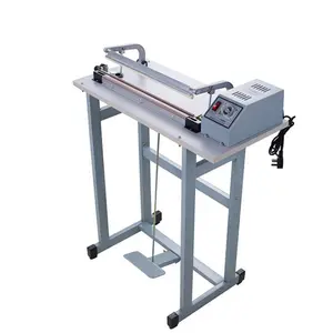 plastic pp pe materials manual heat foot operate sealing machine