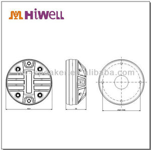 Drivers de Áudio Profissional: Tweeters de Compressão de Cúpula de <span class=keywords><strong>3</strong></span> Polegadas. - Product Image 5