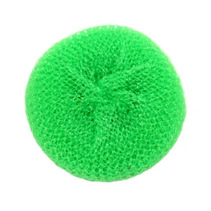 kitchen cleaning plastic scourer/ nylon mesh scourer/ PP plastic scourer