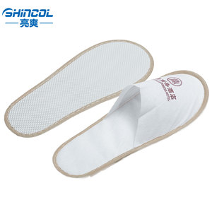 Privé étiquette jetable blanc <span class=keywords><strong>hôtel</strong></span> pantoufles fournisseurs - Product Image 1