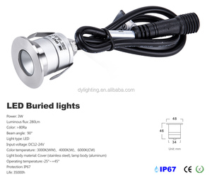 Ngầm 12V LED chôn Đèn Ngoài Trời Dock chiếu sáng 12V LED paver tường ánh sáng - Product Image 3