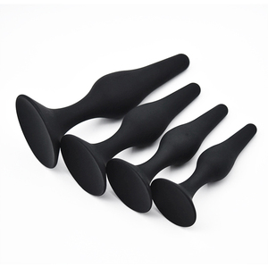 フルシリコンバットプラグ大人の大人のおもちゃ女性のアナルセックスプラグ - Product Image 1