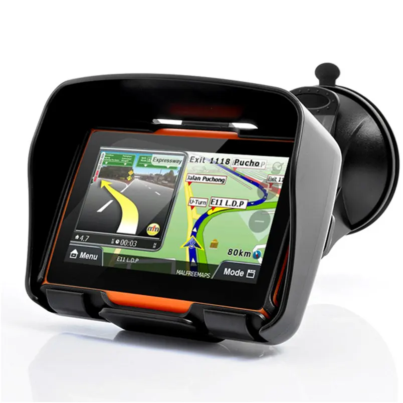 4,3 дюймовый водонепроницаемый GPS навигатор для мотоцикла, моторный навигатор для велосипеда с системой Wince 8G Flash