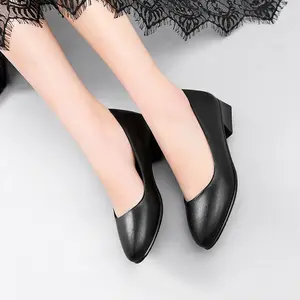 <span class=keywords><strong>Zapatos</strong></span> <span class=keywords><strong>de</strong></span> Cuero Personalizados <span class=keywords><strong>de</strong></span> Fábrica para Mujer, Tacones Altos <span class=keywords><strong>de</strong></span> la Mejor Calidad para Mujer en el Lugar <span class=keywords><strong>de</strong></span> Trabajo, <span class=keywords><strong>Zapatos</strong></span> <span class=keywords><strong>de</strong></span> <span class=keywords><strong>Azafata</strong></span> <span class=keywords><strong>de</strong></span> Talla Grande - Product Image 1