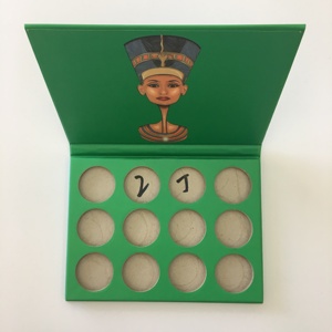 Tavolozza di ombretti personalizzati vuoti per trucco <span class=keywords><strong>Palette</strong></span> di ombretti in cartone ad alto pigmento all'ingrosso con etichetta privata - Product Image 1