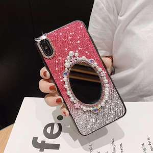 Nuova <span class=keywords><strong>Cover</strong></span> Protettiva Morbida Fatta a Mano con Specchio e Glitter Scintillanti per <span class=keywords><strong>iPhone</strong></span> 11 12 <span class=keywords><strong>13</strong></span> 14 15 16 17 Plus Pro Max <span class=keywords><strong>Mini</strong></span> - Product Image 6