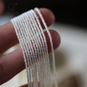 Natuurlijke Parels Groothandel 3-3.5Mm Witte Kleine Losse Zoetwater In De Buurt Van Ronde Barokke Parel Voor Sieraden