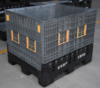 Grande boîte en plastique pliable d'occasion pour l'emballage