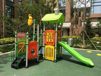 Équipement commercial de terrain de jeu d'intérieur pour les jeux de parc d'attractions d'enfants et le terrain de jeu de jardin faits de plastique durable