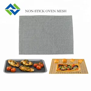 Non-stick bbq mat PTFE fibra di vetro mesh grill mat