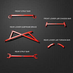 LVTU di Alluminio Lavorazione CNC Prezzo di Fabbrica Anteriore Strut Bar Auto Da Corsa Auto auto Telaio Strenghen Bar per <span class=keywords><strong>Subaru</strong></span> Legacy <span class=keywords><strong>Outback</strong></span> - Product Image 4