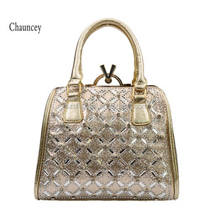 Donna in pelle borse delle donne del sacchetto di <span class=keywords><strong>sera</strong></span> della frizione <span class=keywords><strong>oro</strong></span> borsa della signora - Product Image 1