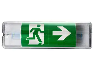 IP65 กันน้ำ LED ฉุกเฉิน Bulkhead โคมไฟ Exit Sign