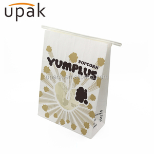 Çin tedarikçinin gıda sınıfı Kraft kağıt torba karton gıda ambalaj için şeffaf daire pencere ile patlamış mısır ambalaj - Product Image 3