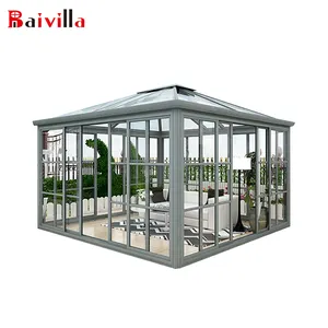 Aluminum Frame Tempered Glass House Windows/ Venlo Glasshouse/ Retractable Sunrooms