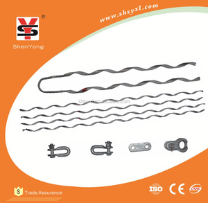 Pince de suspension préformée pour câbles ADSS, pince de tension Guy Grip, surface lisse uniforme blanc argenté, marque <span class=keywords><strong>Shenyong</strong></span>, ISO9001 - Product Image 4