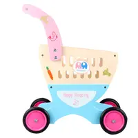 2018 child pink wooden supermarket cart play set educational toys wsc001 toys for the kids pretend play