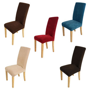 Wholesale Wedding <strong>Half</strong> Spandex <strong>Chair</strong> <strong>Cover</strong> Stretch Elastic Suede Slipcovers Short <strong>Chair</strong> <strong>Covers</strong> - Product Image 1