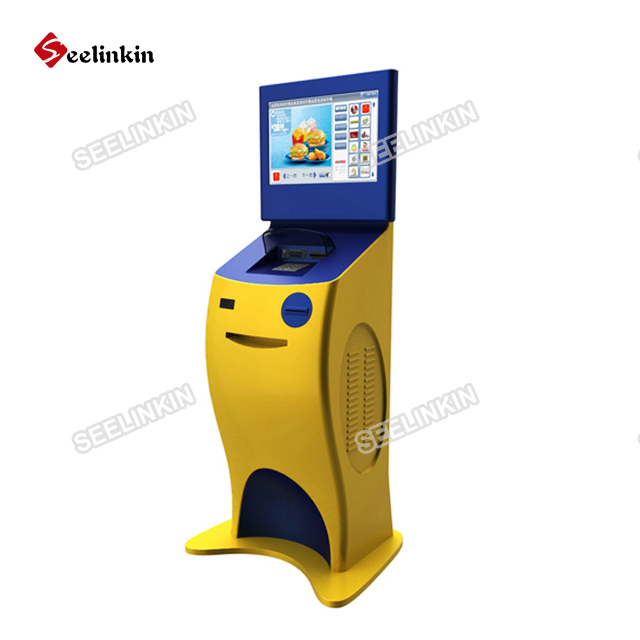 Modern design digital android touch kiosk with dual screen for shopping mall