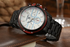 2017 Tevise automatic watch black, charm clock with day/date hour clock - Product Image 4