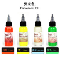 Peinture acrylique imperméable de haute qualité certifiée CE MSDS, prix bas, pour aérographe, tatouage, UV/fluorescente, phosphorescente dans le noir, 100 ml, corps et visage