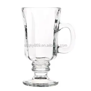爱尔兰玻璃咖啡杯批发廉价透明咖啡杯250毫升玻璃