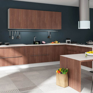 Cuisine <span class=keywords><strong>moderne</strong></span> laquée gris foncé jusqu'au <span class=keywords><strong>plafond</strong></span> - Product Image 5