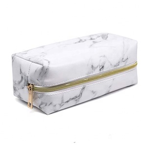 Sacchetto cosmetico per le donne borse da <span class=keywords><strong>viaggio</strong></span> <span class=keywords><strong>accessori</strong></span> per il trucco di marmo portatile pennelli per il trucco borsa portamonete - Product Image 4
