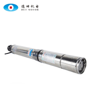 Pompe à eau submersible 1,5 CV pour puits peu profonds et profonds, pompe centrifuge multi-étages haute pression avec moteur en cuivre