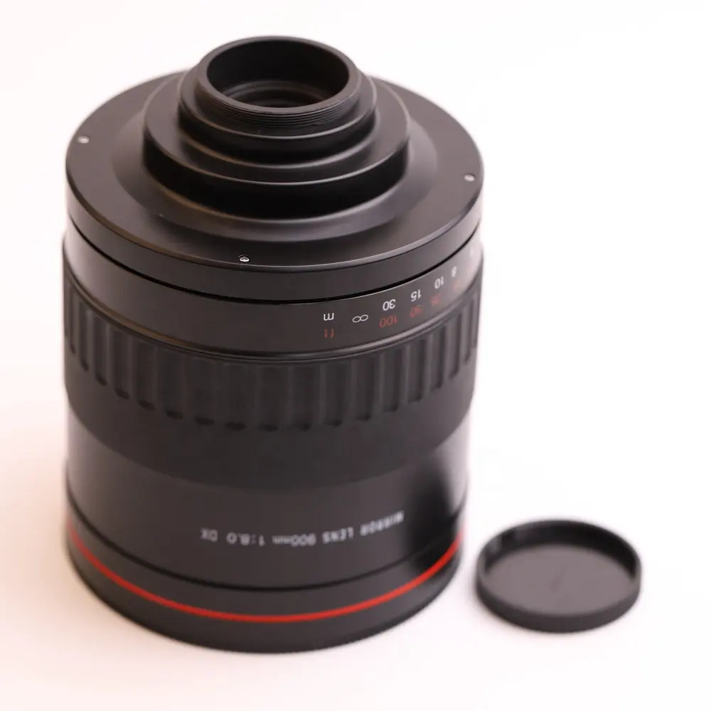 Buena calidad OEM reflejo 900mm f/8 espejo Super lente para cámara dslr