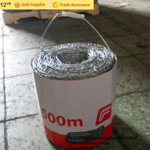 BWG 12/14 / 16Electro galvanizado alambre de púas / PVC recubierto de alambre de púas / púa cercas de alambre - Product Image 1