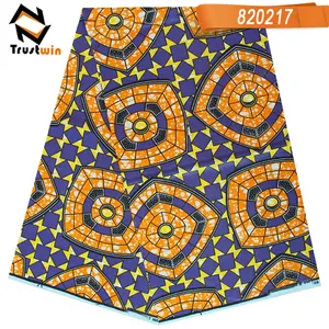 Meilleure Vente 100% Coton giet Vetement Tissu Africain Cire Ankara Wax Indruk