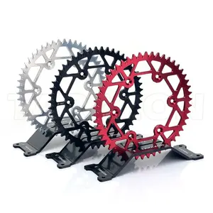 Motorcycle chain and rear sprocket set for MX bike