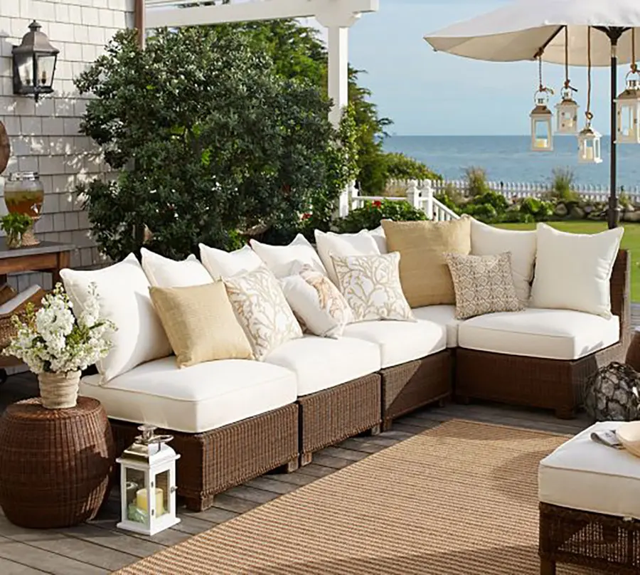 Luxury Durable Easy Cleaning Unique Sunlounger Rattan Outdoor Furniture Sedex Rose Sun Fun Outdoor Furniture