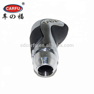 Accesorios para coche CarFu, perilla de cambio de marchas de coche de cristal de diamante de cuero automático, LED azul - Product Image 6