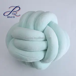 毛绒结垫，沙发零售和批发结枕头的天鹅绒装饰枕头