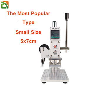 Máy dập nổi kỹ thuật số nhãn hiệu Lá Nóng tem với cách nhấn trên gỗ in logo da 300W Thư Báo Chí thủy lực 43x28x25 - Product Image 6