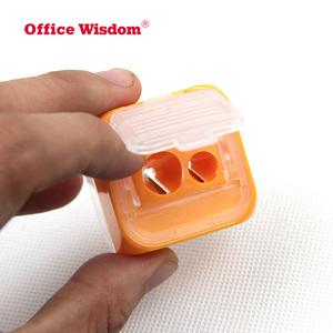 Đôi lỗ trong suốt bìa nhựa bút chì mài với Bút Chì vỏ bào Bút Thích Hợp cho các trường học và văn phòng - Product Image 2