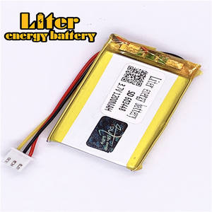 2.5-3 P 3.7 V 603448 mah 1200 lithium polymer lipo rechargeable battery li ion Solar lithium battery with PCM - Product Image 1