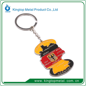 السياحية اللون تصفيح تذكارية ختم ذهبي شكل ميدالية مفاتيح معدنية ل دبي الجمل تذكارية - Product Image 4