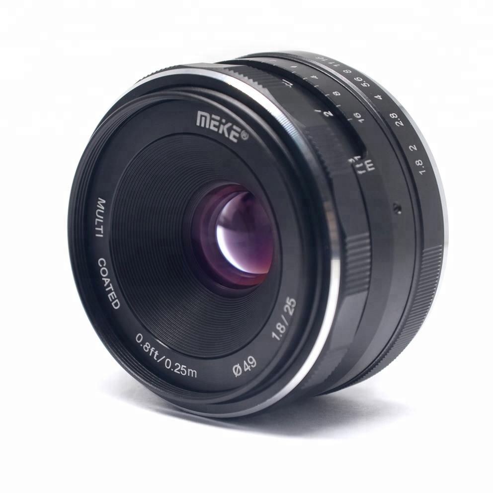 Meike 25 Mm F1.8 Groot Diafragma Groothoek APS-C Frame Manual Focus Lens Voor Canon/Sony/Fuji/ m43 Mount Mirrorless Camera 'S