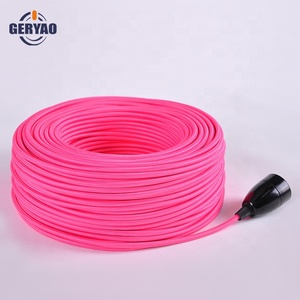 Tissu électrique fil avec E27 <span class=keywords><strong>trompette</strong></span> douille de lampe en bakélite, Tressé câble avec E27 bakélite douille - Product Image 2
