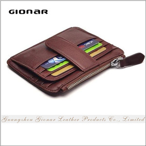 RFID Blocking ที่ใส่บัตร<span class=keywords><strong>เครดิต</strong></span>มินิมอลลิสต์,กระเป๋าใส่เหรียญด้านหน้ามีช่องใส่ซิมทำจากหนังนิรภัย - Product Image 4