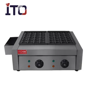 CI-666 otomatis besi cor takoyaki grill pan mesin