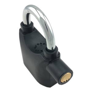 Candado de alarma negro de aleación de Zinc de alta seguridad Desbloqueo de llave Durable y antirrobo Voz fuerte Multiusos - Product Image 5